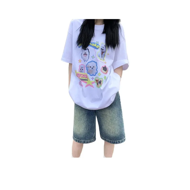 FOREVER 21 Drop Shoulder Sleeve T Shirt Women's-1