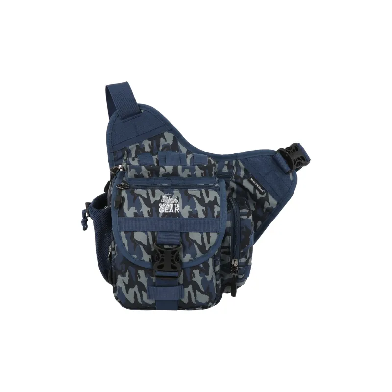 Granite Gear Fabric Shoulder Bag, Crossbody Bag Unisex Blue Camouflage-1