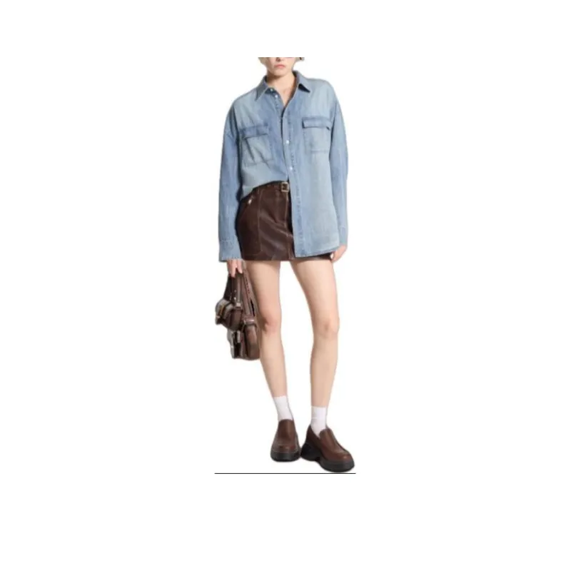 MICHAEL KORS Oversized Chambray Shirt-0