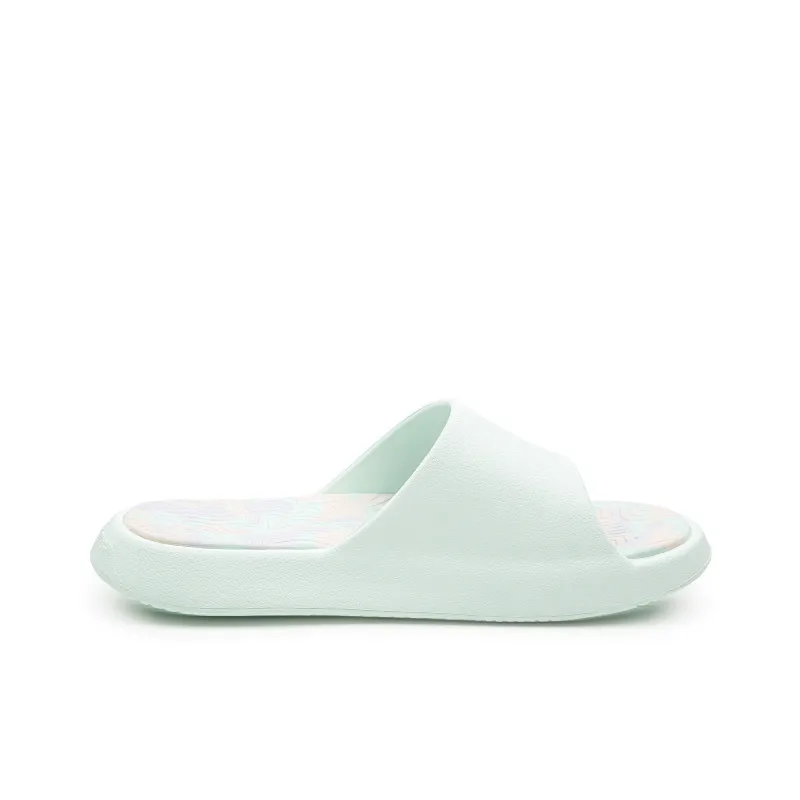 PEAK Tai Ji1.0 Quiet Slip Resistant Abrasion Resistant Slide Slippers Women's Clear Spring Green-1