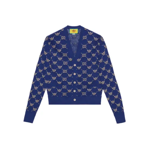 GUCCI x Adidas Originals Adidas X Gucci Co branded Series SS23 Knitwear Men's Blue