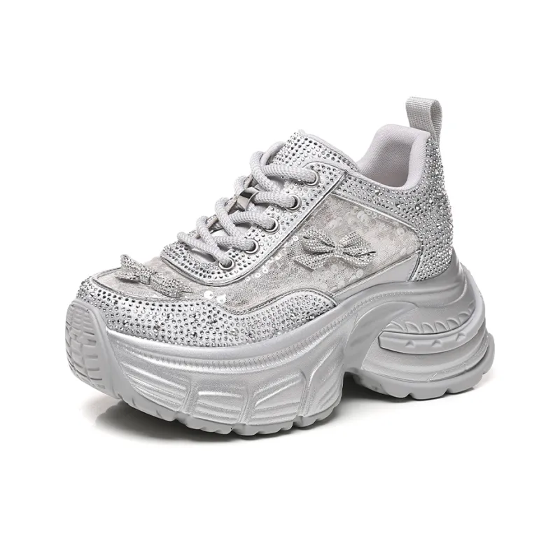 NRDROFFICIAL Slip Resistant, Abrasion Resistant, Lightweight Low Top Chunky Sneakers Women's-0