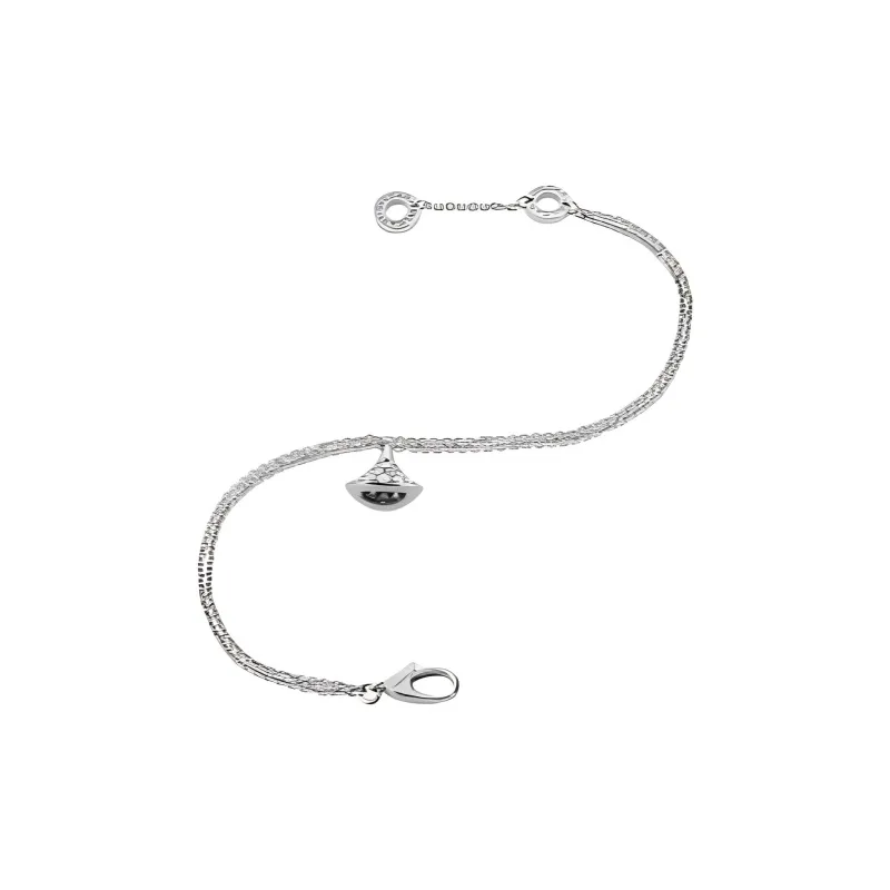 BVLGARI 18K White Gold Bracelets Women's Black-1