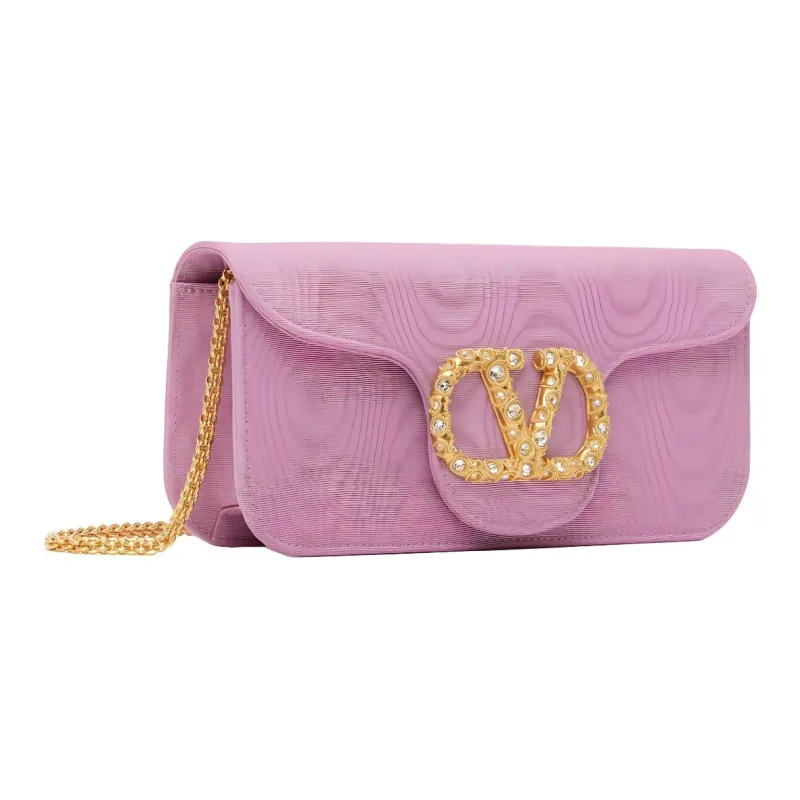 Valentino GARAVANI Fabric Clutch Women's Pink-4