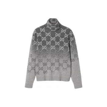 GUCCI Gg Jacquard Turtleneck Jumper