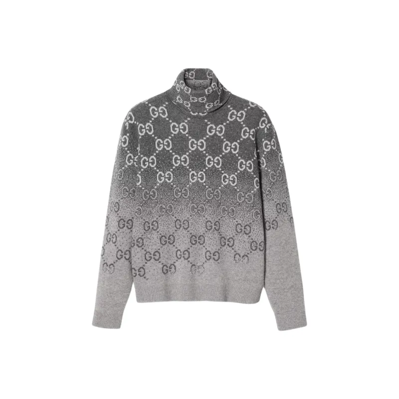 GUCCI Gg Jacquard Turtleneck Jumper-0
