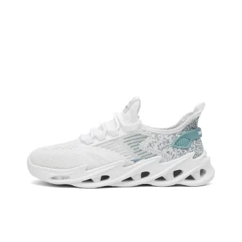 WARRIOR Running Shoes Men Low Top White