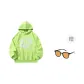 Neon Green+A Pair of Trendy Glasses