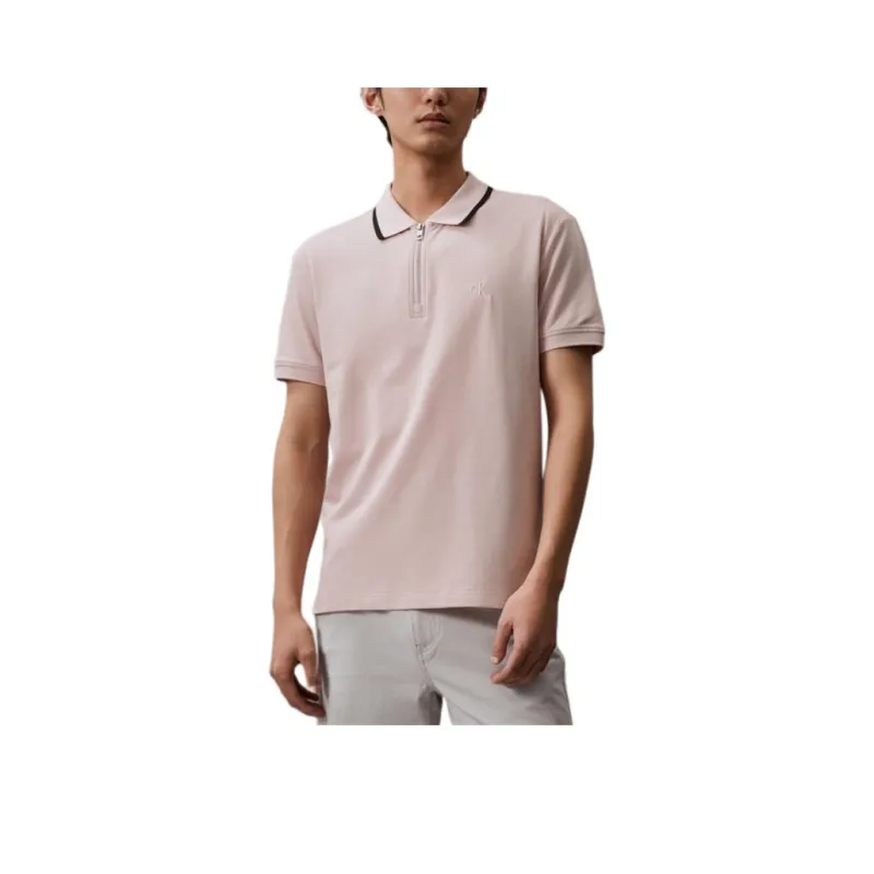 CALVIN KLEIN Polo Shirt Men's Shell Pink-0