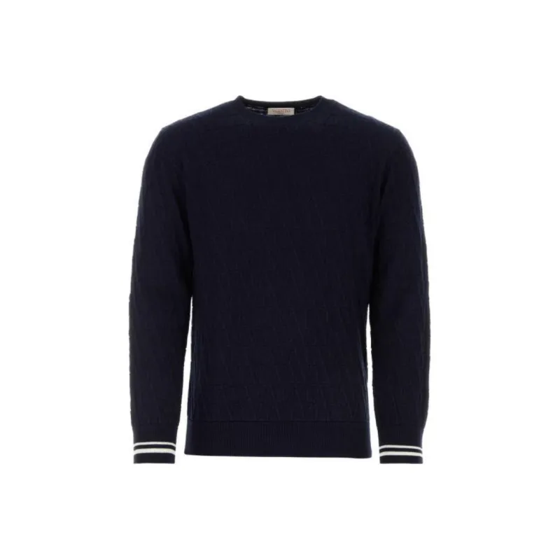 Valentino All Over Logo Patterned Crewneck Jumper-0