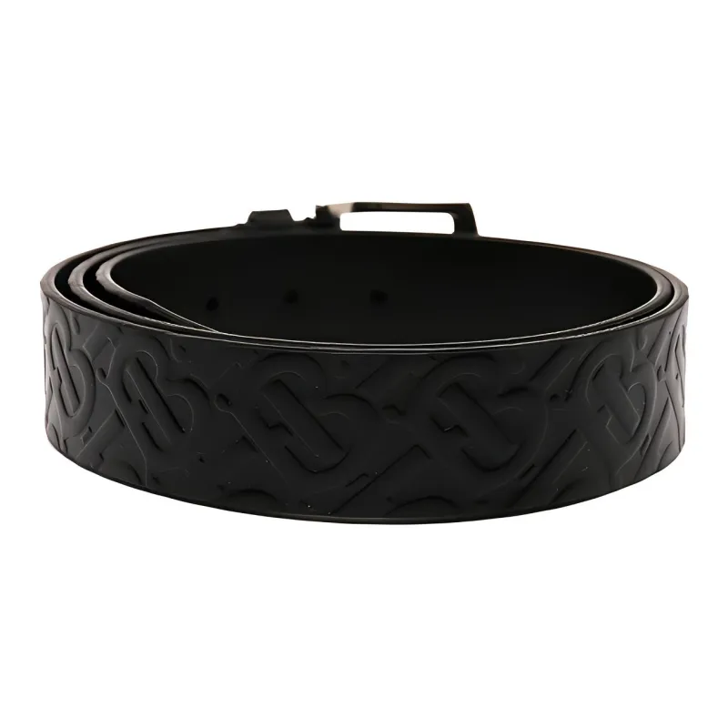 Burberry Monogram Leather Belt-1