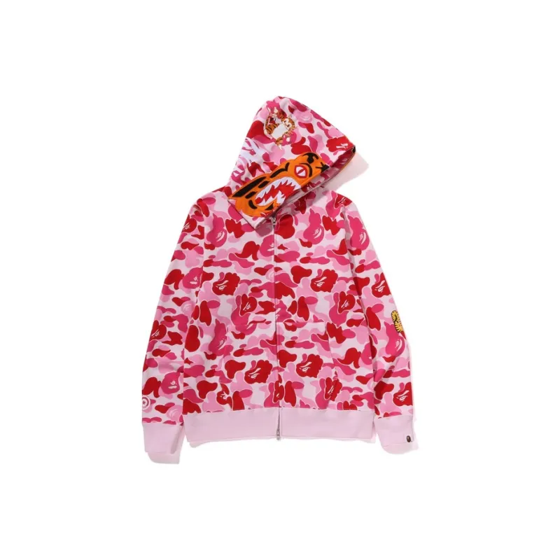 A BATHING APE Abc Camo Shark Ponr Full Zip Hoodie-6