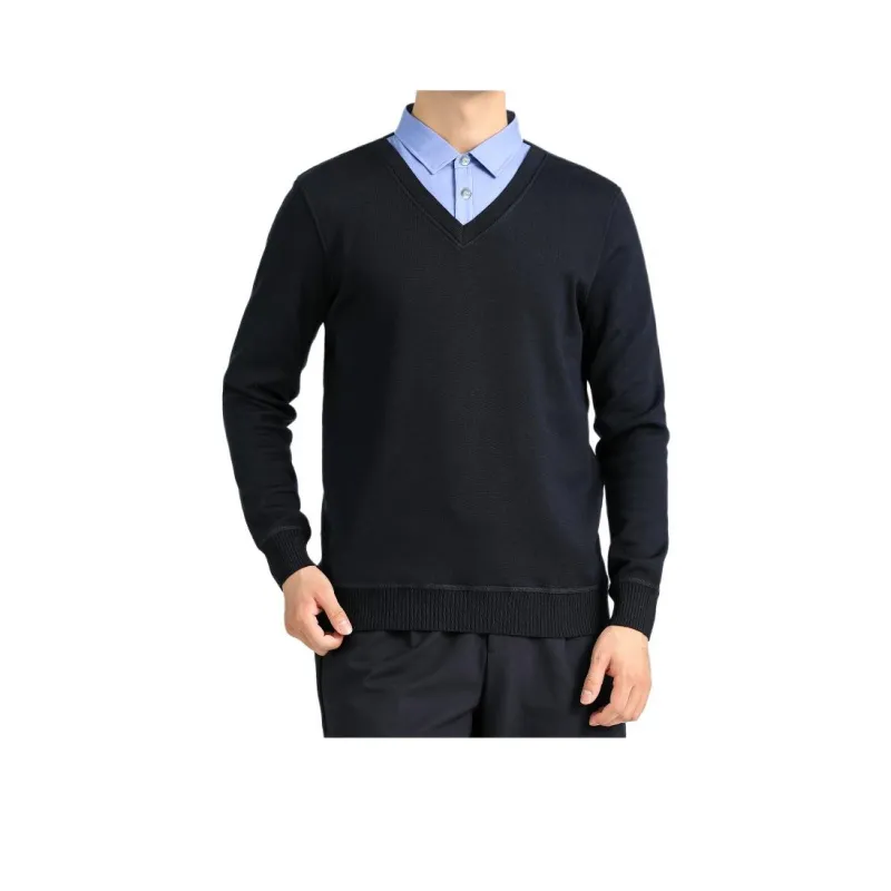 Shu Family Sweater Men's Navy Blue-0