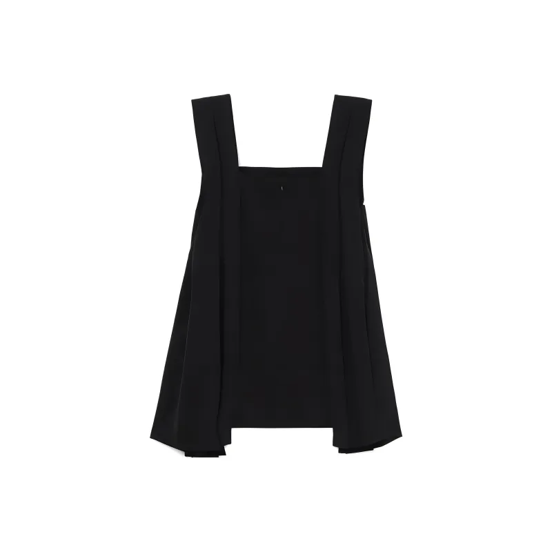 WE11DONE Pleat detail Sleeveless Minidress-1