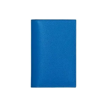 HERMES MC² Euclide Evercolor & Evergrain Calfskin Card Holder Men's Gorgon Blue & Night Blue