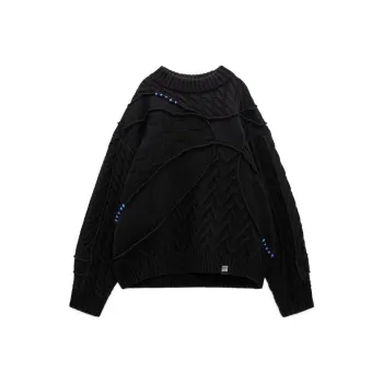 ADER ERROR X Zara Oversized Patchwork Knit Mens Sweater