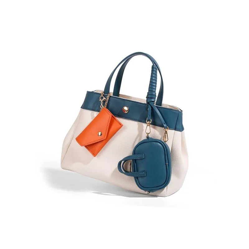Vigno Canvas Handbag, One Shoulder, Crossbody Bag Women's Multicolor-31