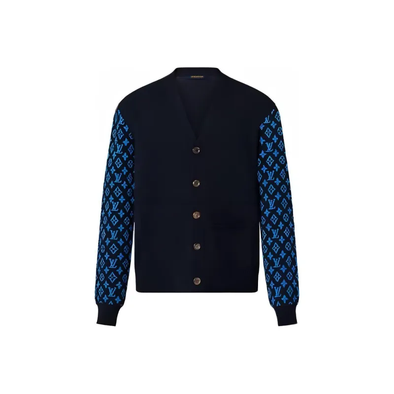 LOUIS VUITTON Monogram Cashmere Mix Cardigan-0