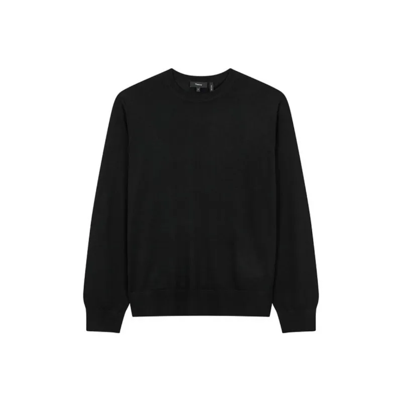THEORY Long Sleeved Crewneck Knitted Jumper-0