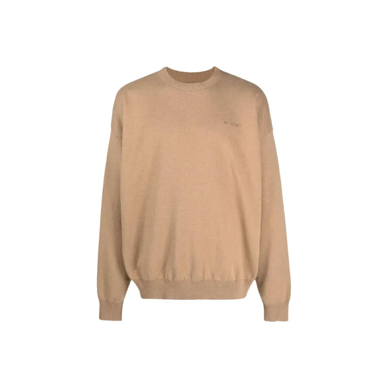 OFF-WHITE Sweaters Men Camel Brown-0