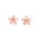 Small Flower Stud Earrings in Rose Gold
