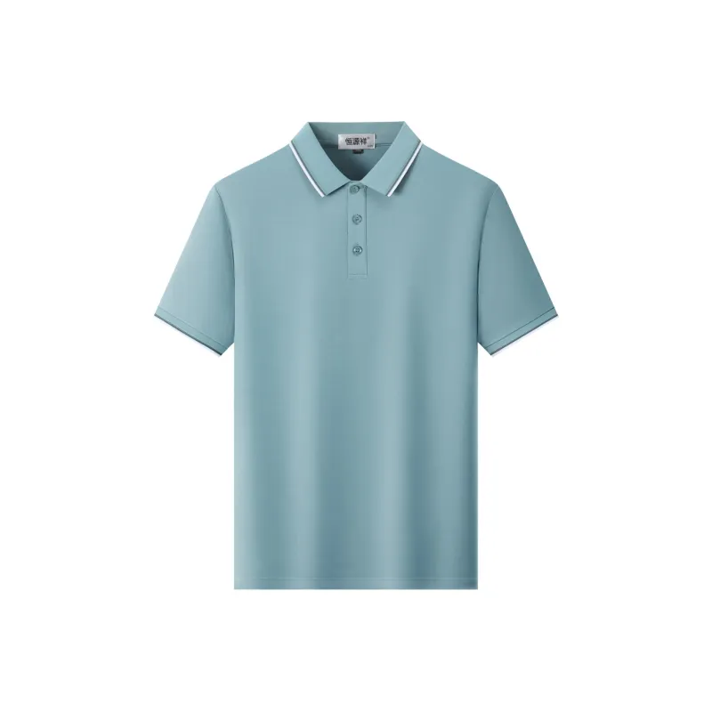 H YXIANG Polo Shirts Men-17