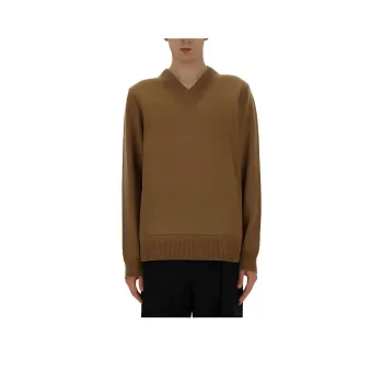 JIL SANDER V Neck Ribbed Jumper