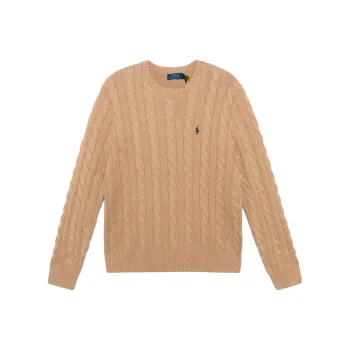 Polo Ralph Lauren Logo Embroidered Cable Knit Jumper
