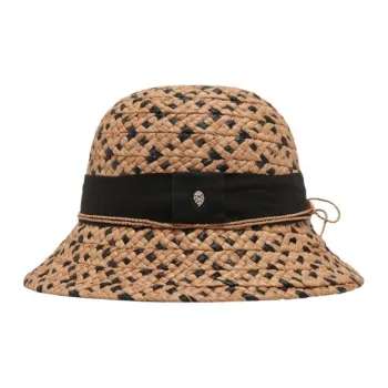 HELEN KAMINSKI Raffia, Nylon, Cotton Elastane Bucket Hats Women's Khaki