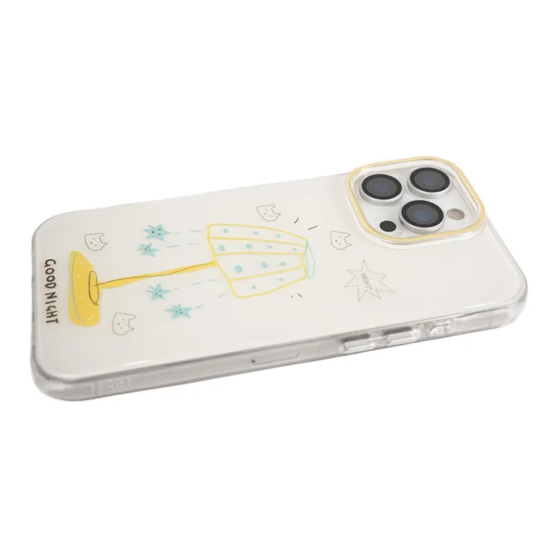 Wei Xin Acrylic Material Graffiti Star Table Lamp Phone Cases Compatible With IPhone 16/15 Pro Max/Apple 13/14 Pro/Max-3