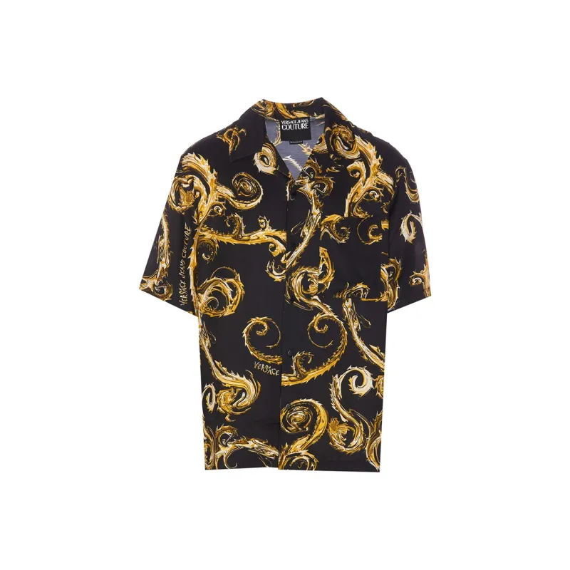 VERSACE JEANS COUTURE Chain Couture Twill T shirt-0
