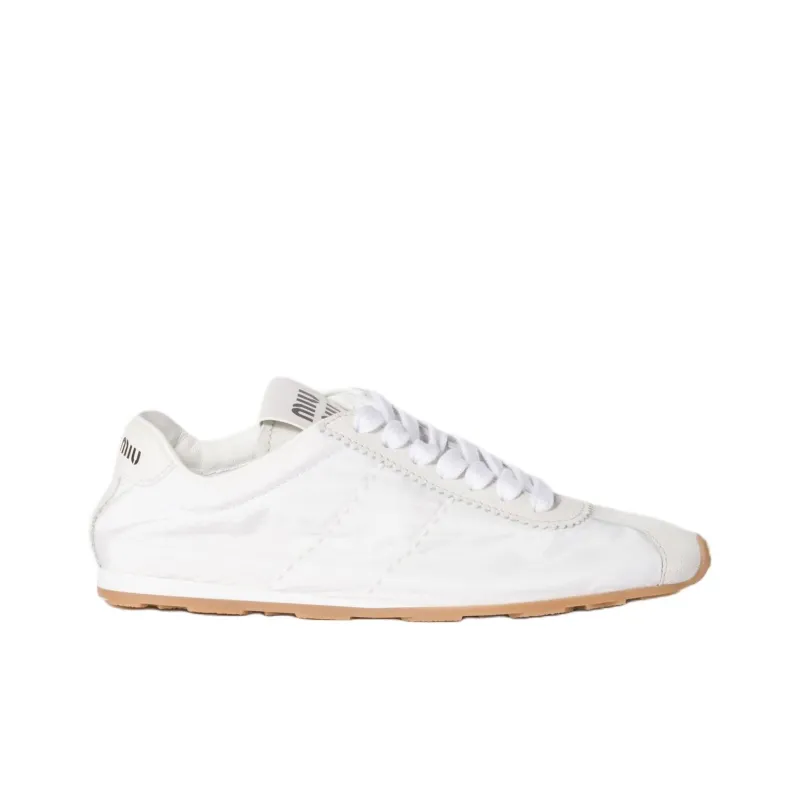 MIU MIU Plume Low Top Casual Shoes Women's White-1