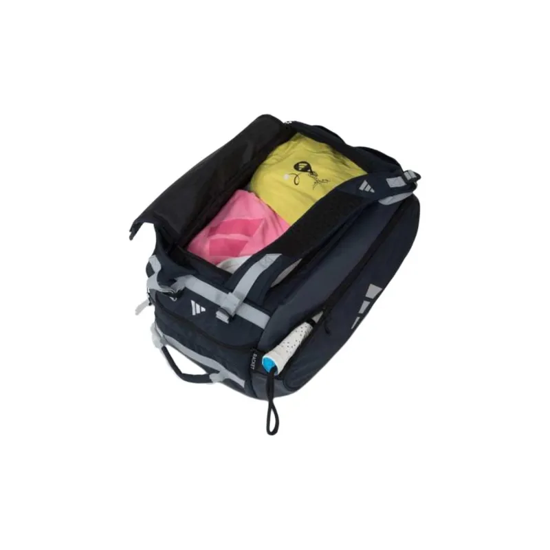 Adidas Nylon Travel Bag 54L Unisex Dark Blue & Silver Metallic-3