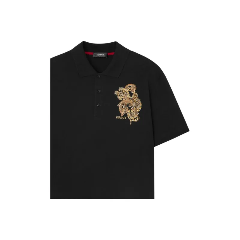 FANSIZHE SS25 Polo Shirt Men's Black-4