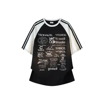 YOSICIL T Shirt Unisex Black White