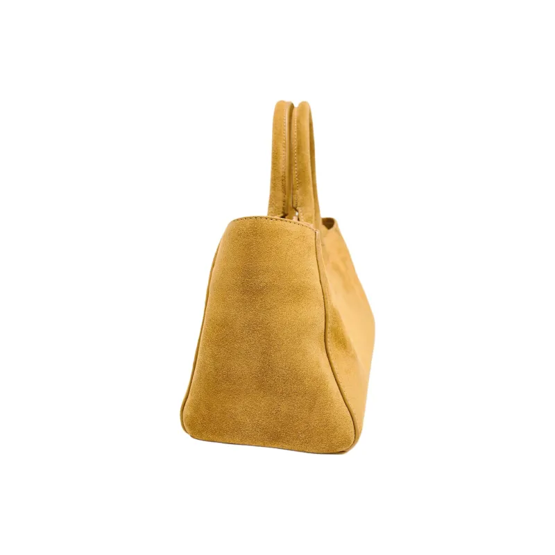 ZARA Cow Leather One Shoulder Handbag Mini Women's Yellow-2