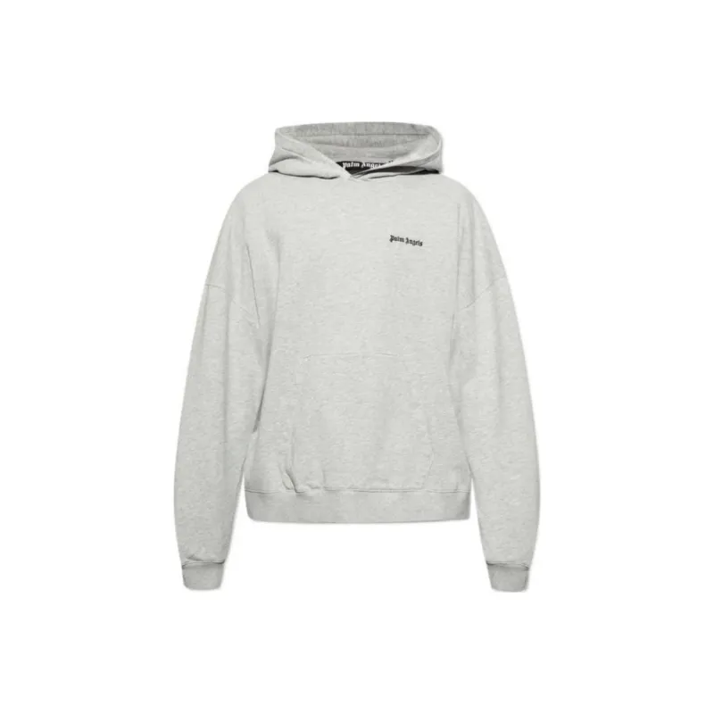 PALM ANGELS Logo Embroidered Hoodie-0