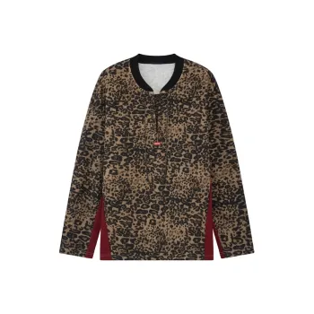 WULISHAONIAN Sweatshirt Unisex Leopard Print