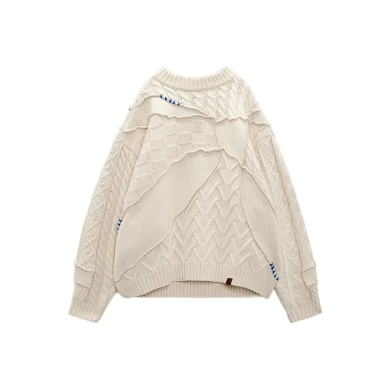 ADER ERROR X Zara Oversized Patchwork Knit Sweater-0