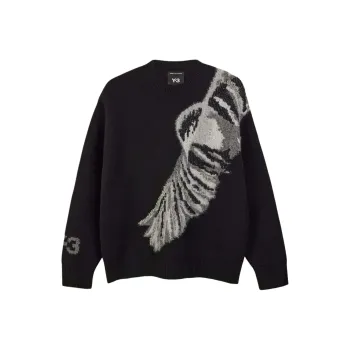 Y 3 Graphic Knitted Crewneck Jumper