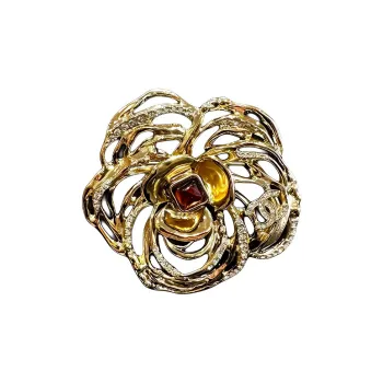 CHANEL 1986 1988 Camellia Brooch