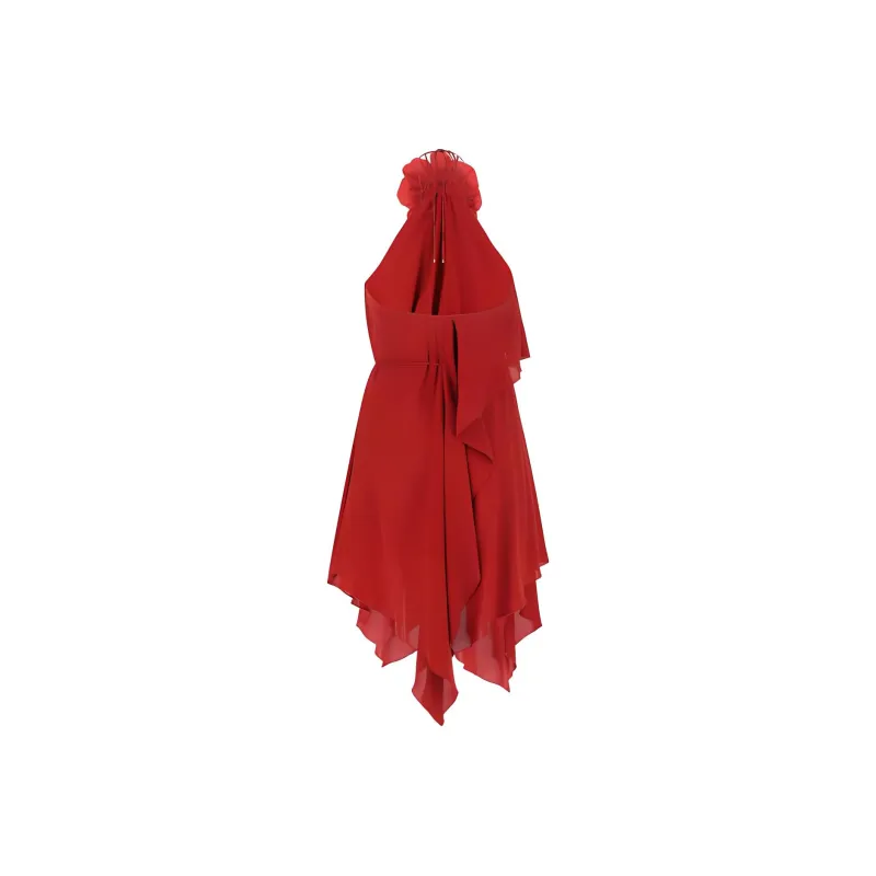 Blumarine Sleeveless Dresses Women's Red-1