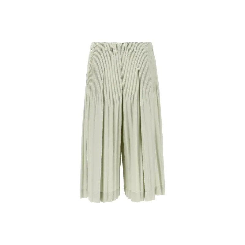 Homme Plissé Issey Miyake Casual Pants Men's Green-1