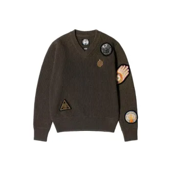 Stussy X Dries Van Noten Patch Knit Sweater