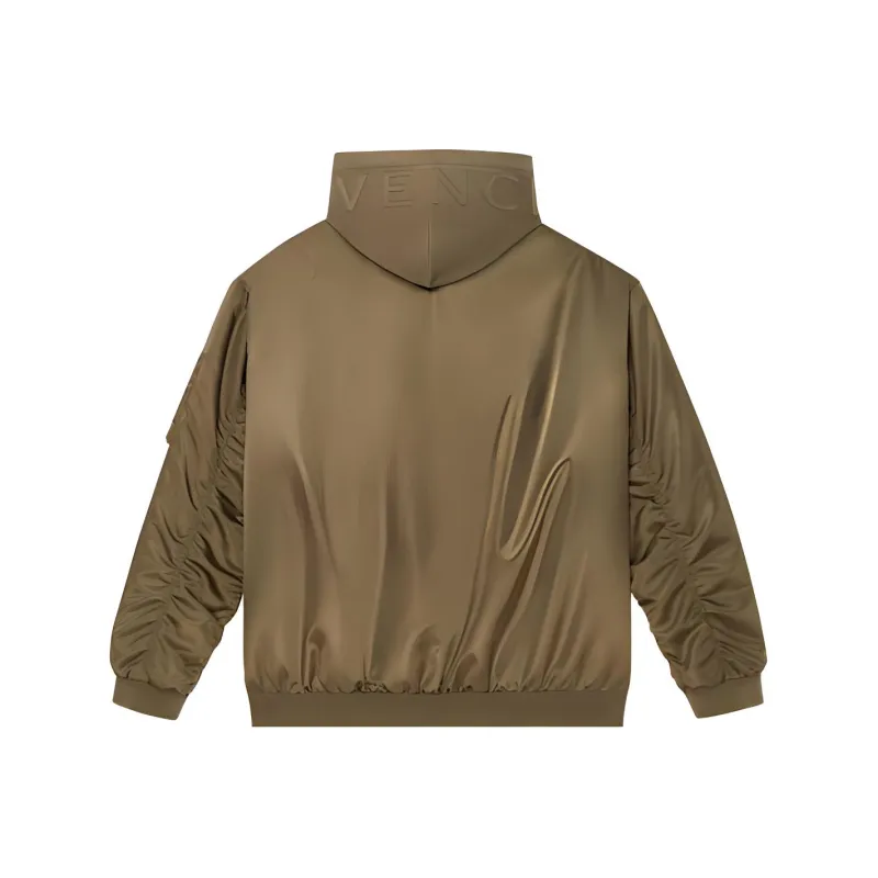 Givenchy Oversized Hooded Bomber Jacket 'Dark Green'-1