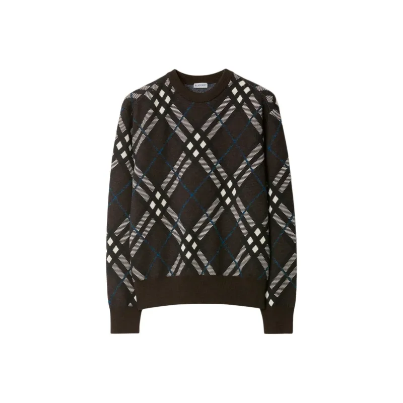Burberry Plaid Check Crewneck Sweatshirt-0