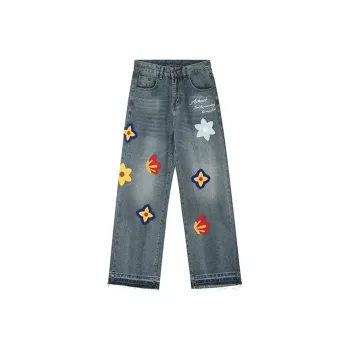 NEAR HERE Jeans Unisex Blue Shades