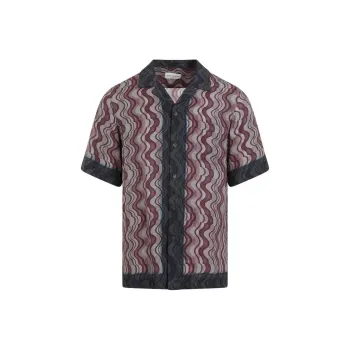 DRIES VAN NOTEN Pattern Printed Short Sleeved Shirt