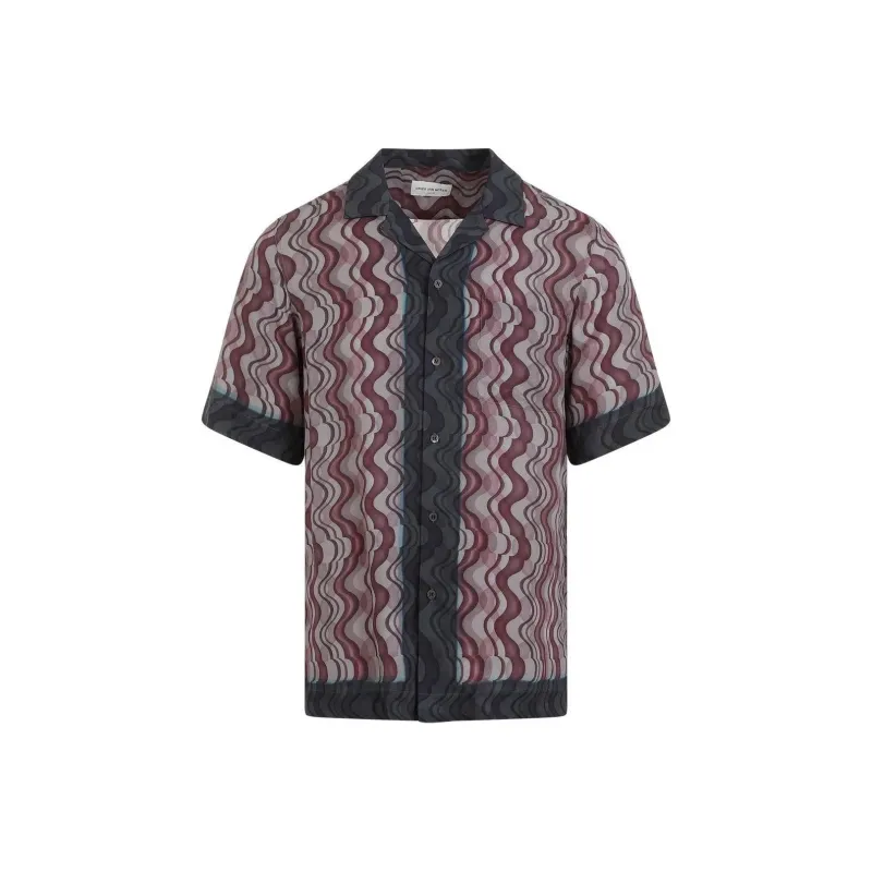 DRIES VAN NOTEN Pattern Printed Short Sleeved Shirt-0