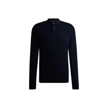 HUGO BOSS Logo-embroidered Virgin Wool Blend Jumper
